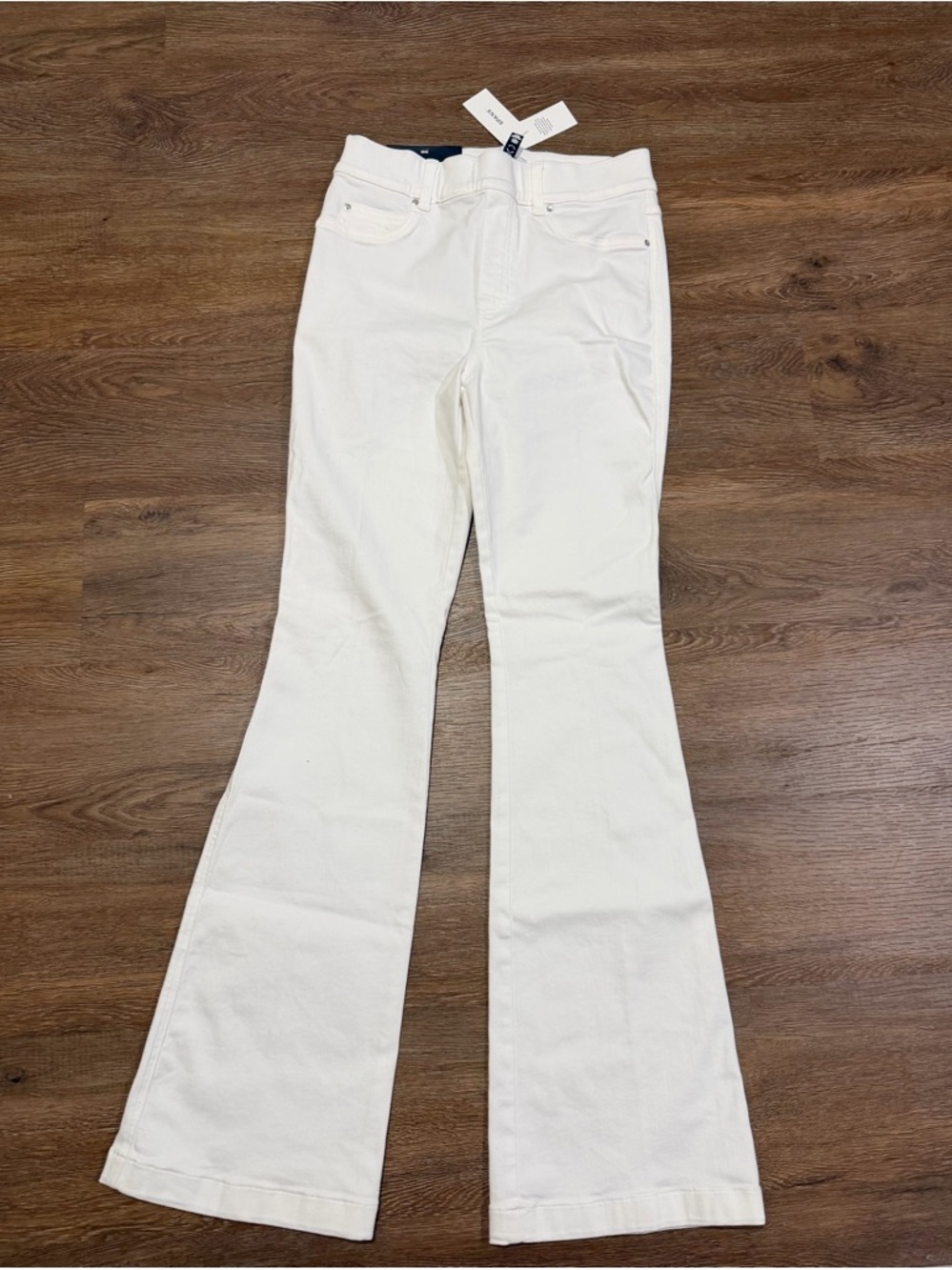 SPANX White Women's Flared Jeans - Picture 4 of 10